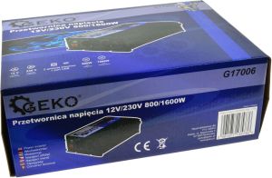 Przetwornica Geko Przetwornica napięcia 12V/230V 800/1600W (4) 5