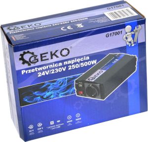 Przetwornica Geko 24V/230V 250/500W (10) 5
