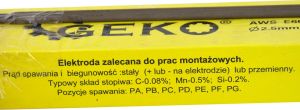 Geko Elektrody spawalnicze 2,5mmx300mm różowe (2,5kg) (8) 3