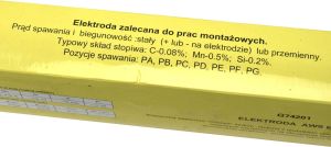 Geko Elektrody spawalnicze 3,25mmx350mm różowe (5kg) (4) 3