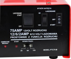 Geko Prostownik z rozruchem 75A 6/12V GEKO(1) 3