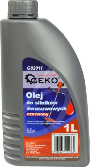 Geko Olej do silników dwusuwowych czerwony 1L (G82011) 1