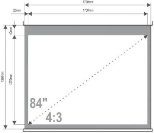 Ekran do projektora 4World 08145 3