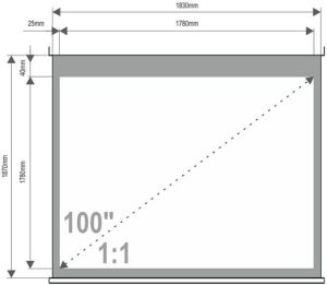 Ekran do projektora 4World 08139 3