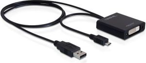 Adapter USB Delock MHL - DVI Czarny (65337) 1