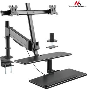 Maclean Maclean MC-797 Uchwyt na dwa monitory i klawiaturę do 8kg 13"-32" 6