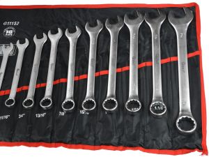 Geko Komplet kluczy płasko-oczkowych calowych 16el. 1/4"-1,1/4" (G11152) 4