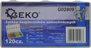 Geko Zestaw bezpieczników samochodowych 120cz.(5/20) 3