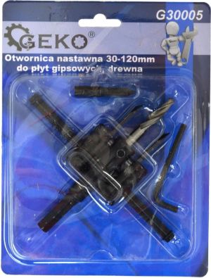 Geko Otwornica nastawna 30-120 mm do płyt gips.,drewna (50) 4