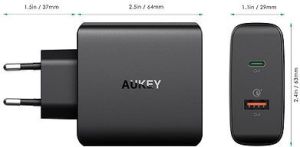Ładowarka Aukey PA-Y11 1x USB-A 1x USB-C 6 A (PA-Y11) 2