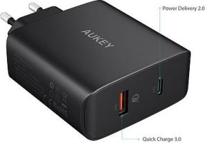 Ładowarka Aukey PA-Y11 1x USB-A 1x USB-C 6 A (PA-Y11) 6