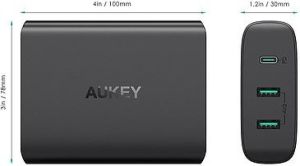 Ładowarka Aukey PA-Y12 2x USB-A 1x USB-C 7.8 A (PA-Y12) 3