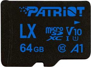 Karta Patriot LX MicroSDXC 64 GB Class 10 UHS-I/U1 A1 V10 (PSF64GLX11MCX) 1