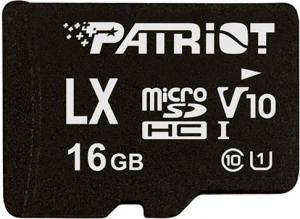 Karta Patriot MicroSDHC 16 GB  (PSF16GLX1MCH) 1
