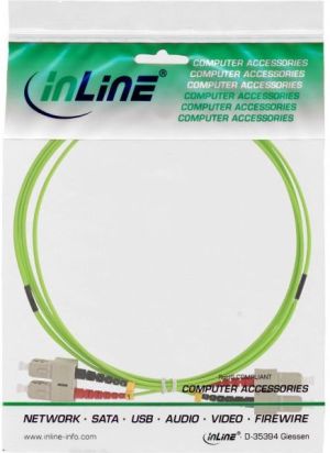 InLine Patchcord światłowodowy Duplex SC/SC, 50/125µm, OM5, 20m (83520Q) 3