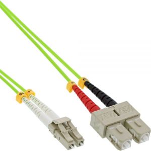 InLine Patchcord światłowodowy Duplex LC/SC, 50/125µm, OM5, 2m (88642Q) 1