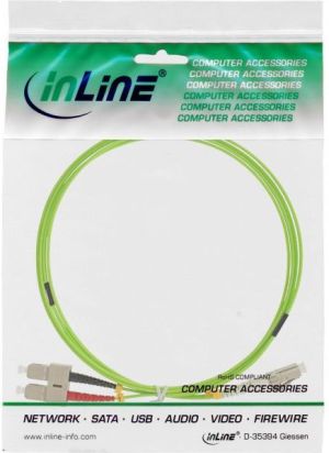 InLine Patchcord światłowodowy Duplex LC/SC, 50/125µm, OM5, 2m (88642Q) 3