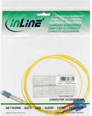 InLine Patchcord światłowodowy Duplex LC/SC 9/125µm, 0.5m (88656S) 1