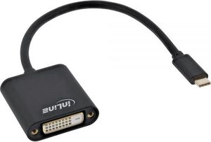 Adapter USB InLine USB-C - DVI Czarny  (64103B) 1