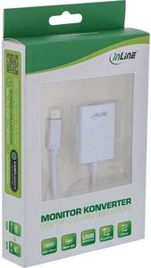 Adapter USB InLine USB-C - DisplayPort Mini Biały  (64105S) 2