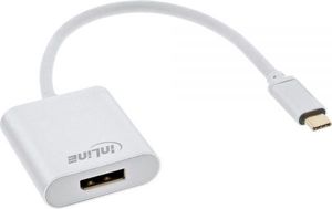 Adapter USB InLine USB-C - DisplayPort Biały  (64102S) 1