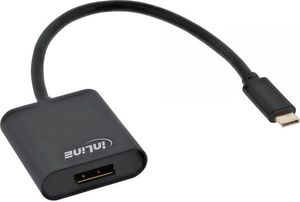Adapter USB InLine USB-C - DisplayPort Czarny  (64102B) 1