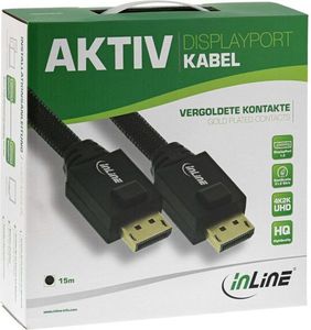 Kabel InLine DisplayPort - DisplayPort 15m czarny (17115A) 3