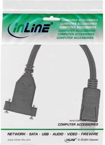 Kabel InLine DisplayPort - DisplayPort 0.2m czarny (17100I) 2