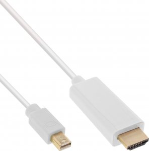 Kabel InLine DisplayPort Mini - HDMI 1m biały (17171I) 1