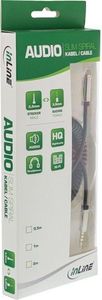 Kabel InLine Jack 3.5mm - Jack 3.5mm 0.5m srebrny (99284) 2