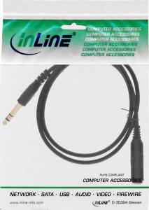 Kabel InLine Jack 6.3mm  - Jack 6.3mm 2m czarny (99972) 2