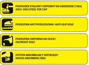 Dedra Półbuty bezpieczne M1 sport rozmiar 41 (BH9M1-41) 3