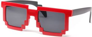 GiftWorld Pikselowe okulary 8 bit pixel - czerwone 1