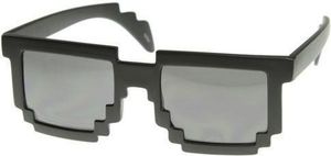 GiftWorld Pikselowe okulary 8 bit pixel - czarne 1