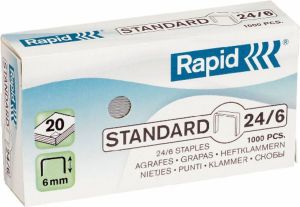 Esselte Zszywki Rapid Standard 24/6, 1000 szt. (24855600) 1