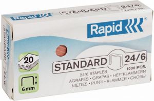 Esselte Zszywki Rapid Standard 26/6, 1000 szt. (24861300) 1