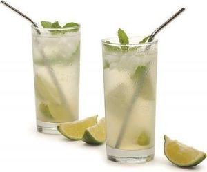 GiftWorld Stalowe słomki (2 sztuki+ czyścik) 2