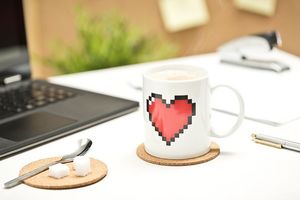 GiftWorld Kubek Pikselowe serce 330ml 5