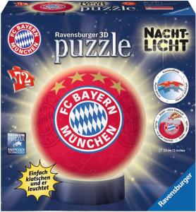 Ravensburger 3D Puzzle-Ball Nightlight: FC Bayern Munich 1