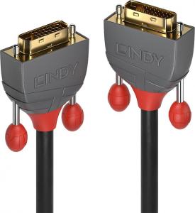 Kabel Lindy DVI-D - DVI-D 1m szary (36221) 1