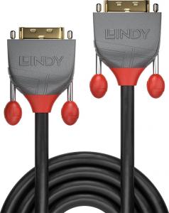 Kabel Lindy DVI-D - DVI-D 7.5m szary (36225) 2
