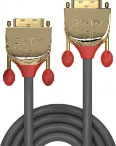 Kabel Lindy DVI-D - DVI-D 5m złoty (36204) 2