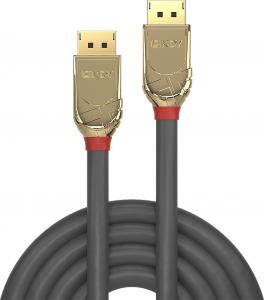 Kabel Lindy DisplayPort - DisplayPort 0.5m złoty (36290) 1