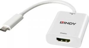 Adapter USB Lindy USB-C - HDMI Biały  (43244) 1