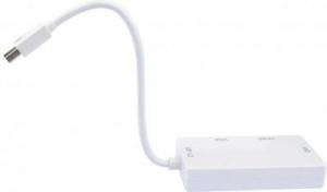 Adapter AV Techly DisplayPort Mini - HDMI - D-Sub (VGA) - DVI biały (IADAP-MDP-COMBOF12) 4