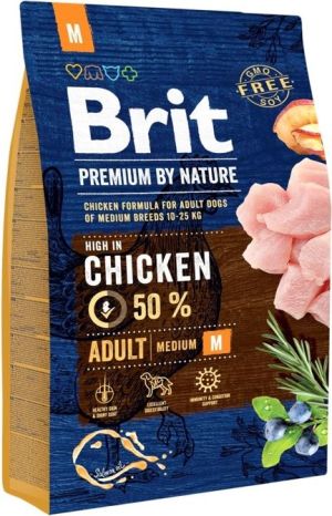 Brit Premium By Nature Adult M Medium 3kg 1