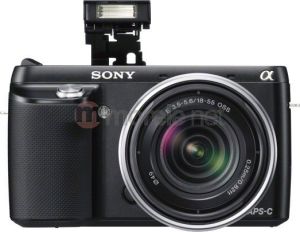 Aparat Sony NEX F3 Kit czarny + SEL 2,8/16 mm + 18-55 mm (NEXF3DB) 1