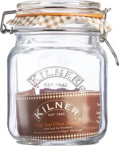 Kilner KILNER Słoik 1l, Square Clip Top Jar 2