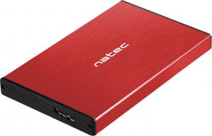 Kieszeń Natec 2.5" SATA - USB 3.0 Rhino Go Czerwona (NKZ-1279) 1