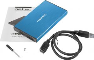 Kieszeń Natec 2.5" SATA - USB 3.0 Rhino Go Niebieska (NKZ-1280) 7